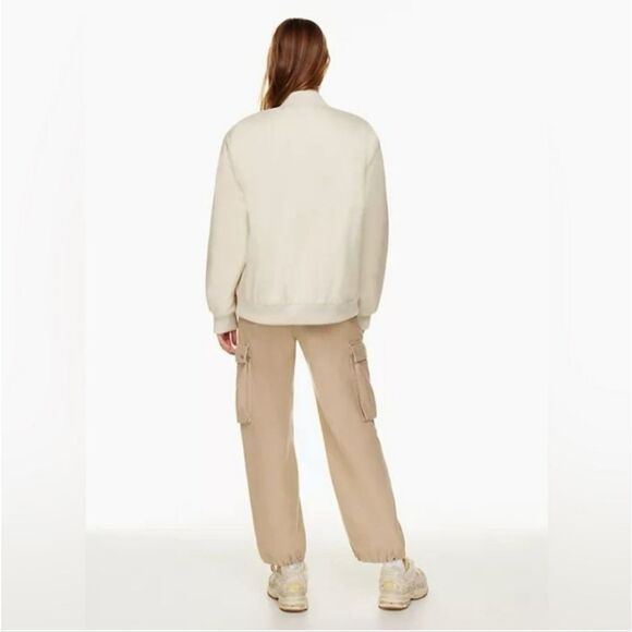 TNA Aritzia Women's Cream Bomber Jacket - Picture 4 of 14